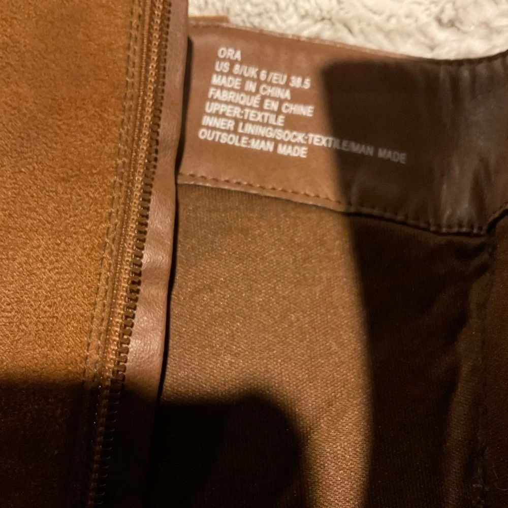 JUST Fab Saddle Brown Knee Boots